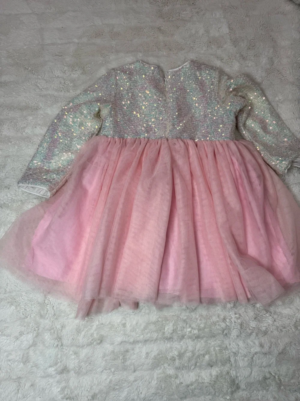 Marie Nicole Sparkle Sequin Pink Tulle Dress